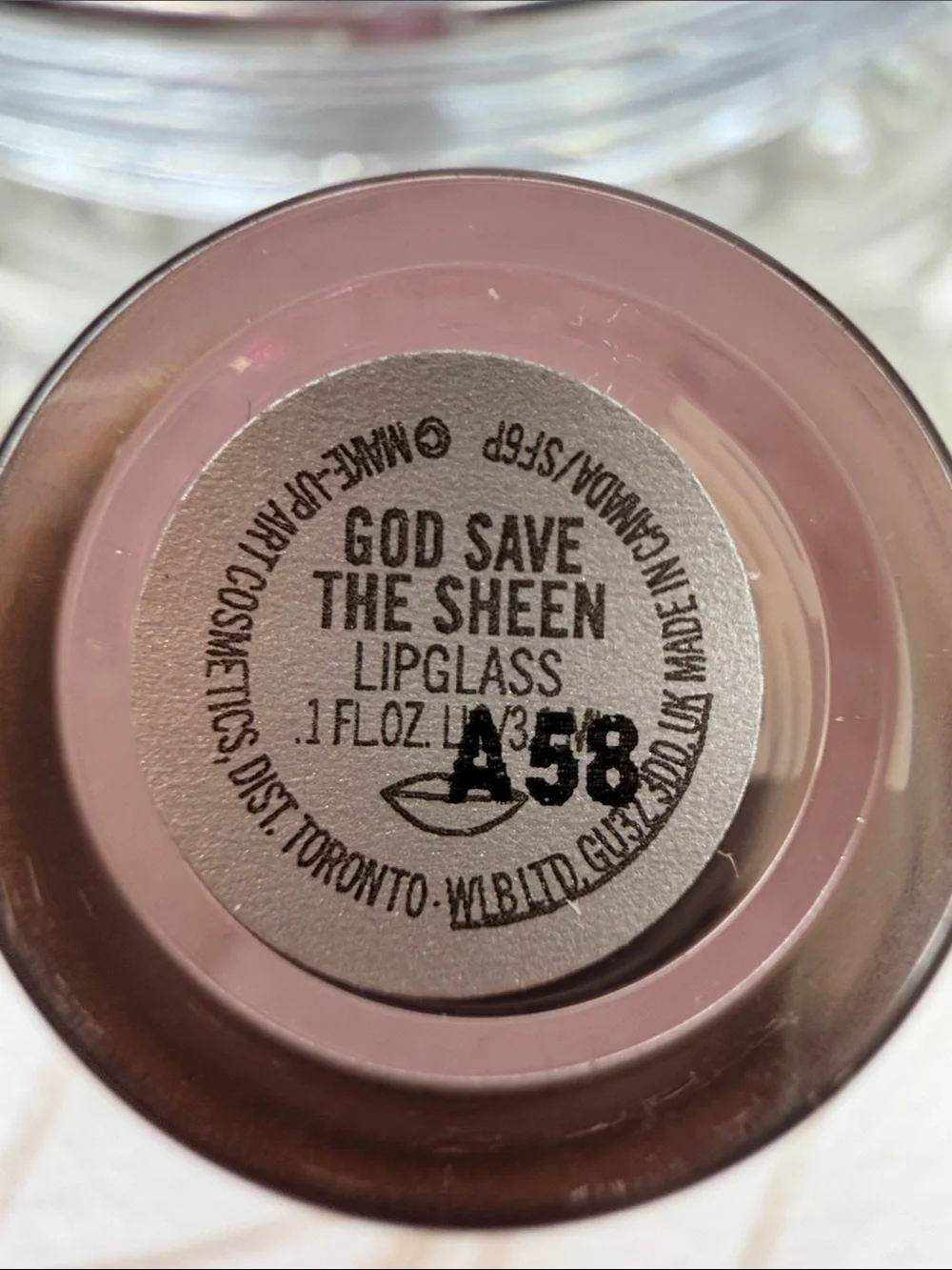 MAC Cosmetics Pretty Funk Shimmer LipGlass — God Save The Sheen